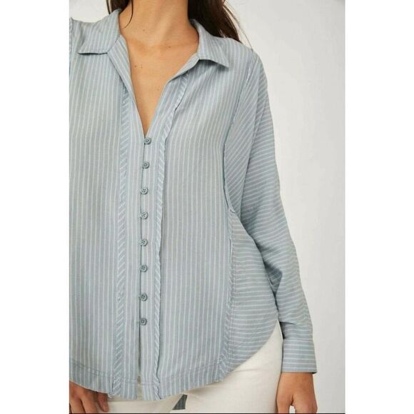 Free People We The Free One & Only Stripe Dolman Top Size Small - Picture 3 of 8